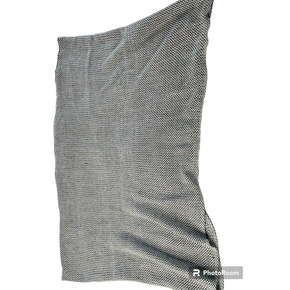 H&M Unisex Black & White Ribbed Cowl Neck Infinity Scarf Soft Onesize - Picture 8 of 8